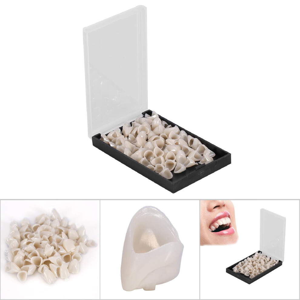 50Pcs/Box Dental Front Teeth Temporary Realistic Oral Care Resin Crown Anterior Teeth