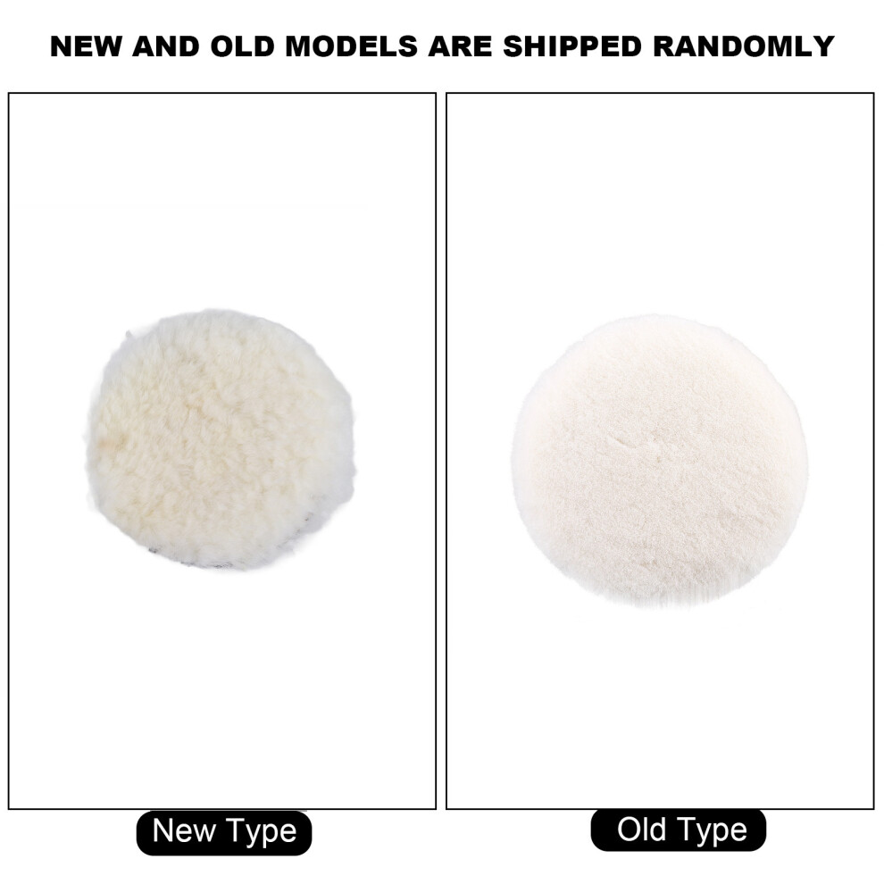 1Pc Wool Polishing Buffing Waxing Pad For Car Polisher Buffer 5" New 9361324394574