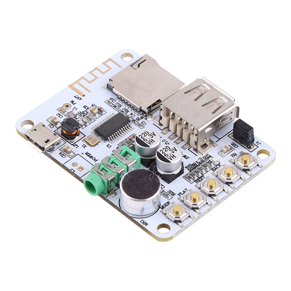 New Bluetooth Audio Receiver Microphone Amplifier Usb Tf Fm Mp3 Decoder Wma Wav Flac Player #1 4191324394725