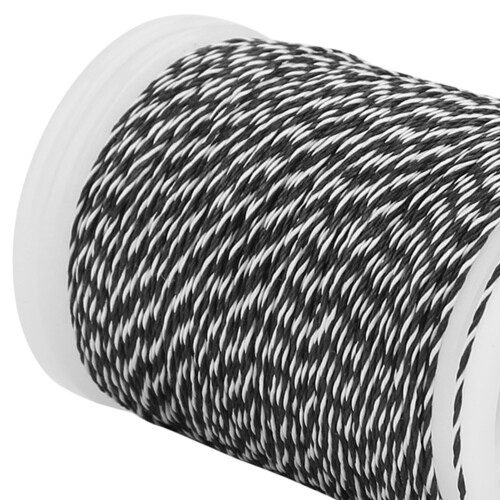 120m Durable Nylon String Serving Thread For Bowstring Archery Supplies (black+white) 2