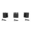 3pcs Arrow Rest Replacement Brushes with 3pcs Screws For Arrow Rest Archery Bow 3
