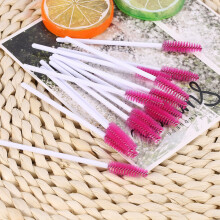 50Pcs/Set Disposable Eyelashes Brush Mascara Applicator Makeup Cosmetic Tool White Rose Red