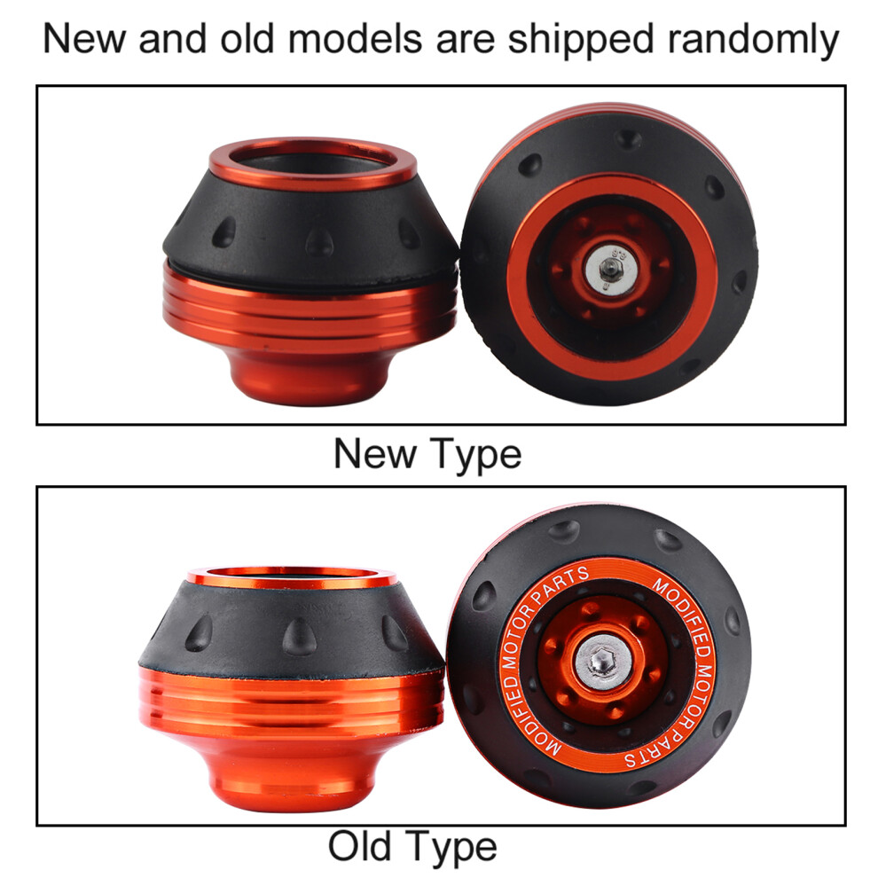 Cnc Aluminum Front Fork Wheel Frame Sliders Motorbike Falling Protection Scooter Moped Orange 4271324398128
