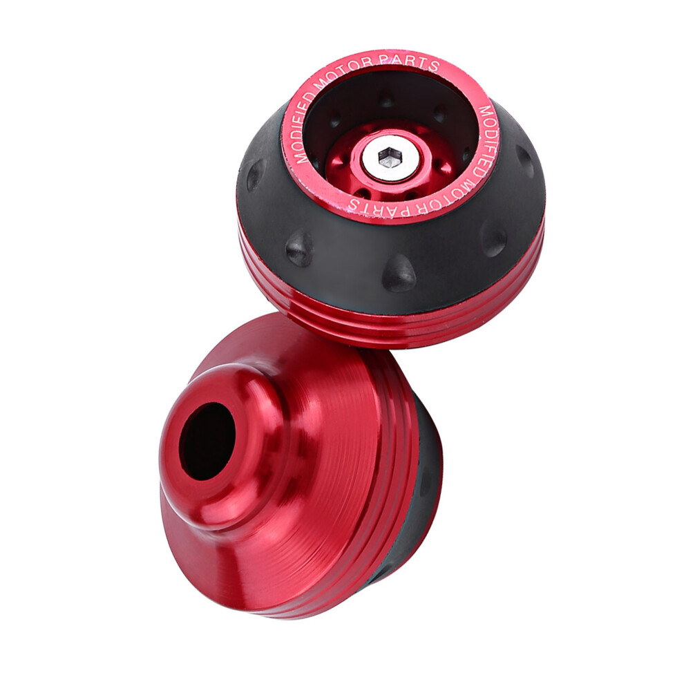 Cnc Aluminum Front Fork Wheel Frame Sliders Motorbike Falling Protection Scooter Moped Red 4691324398100