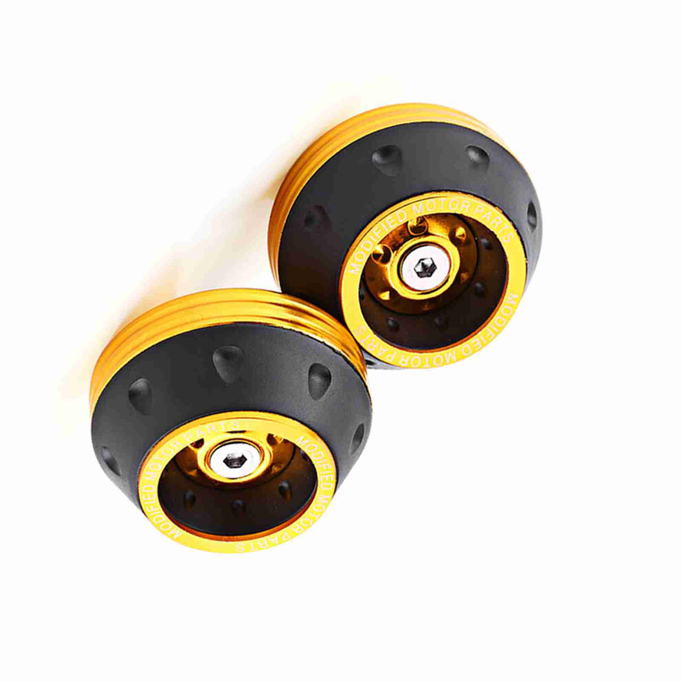 Cnc Aluminum Front Fork Wheel Frame Sliders Motorbike Falling Protection Scooter Moped Gold 9351324398146