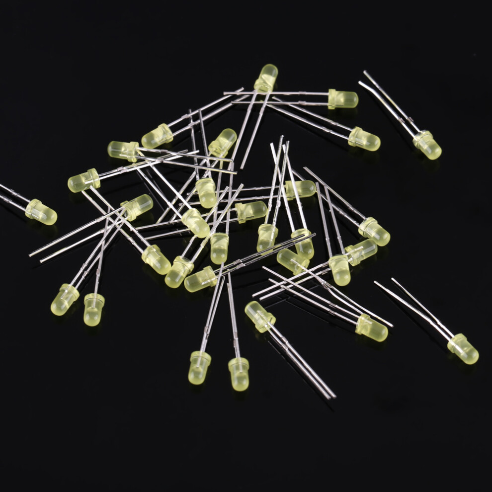 500Pcs 3Mm Led Light White Yellow Red Blue Green Assortment Diodes Diy Kit 4001324398374
