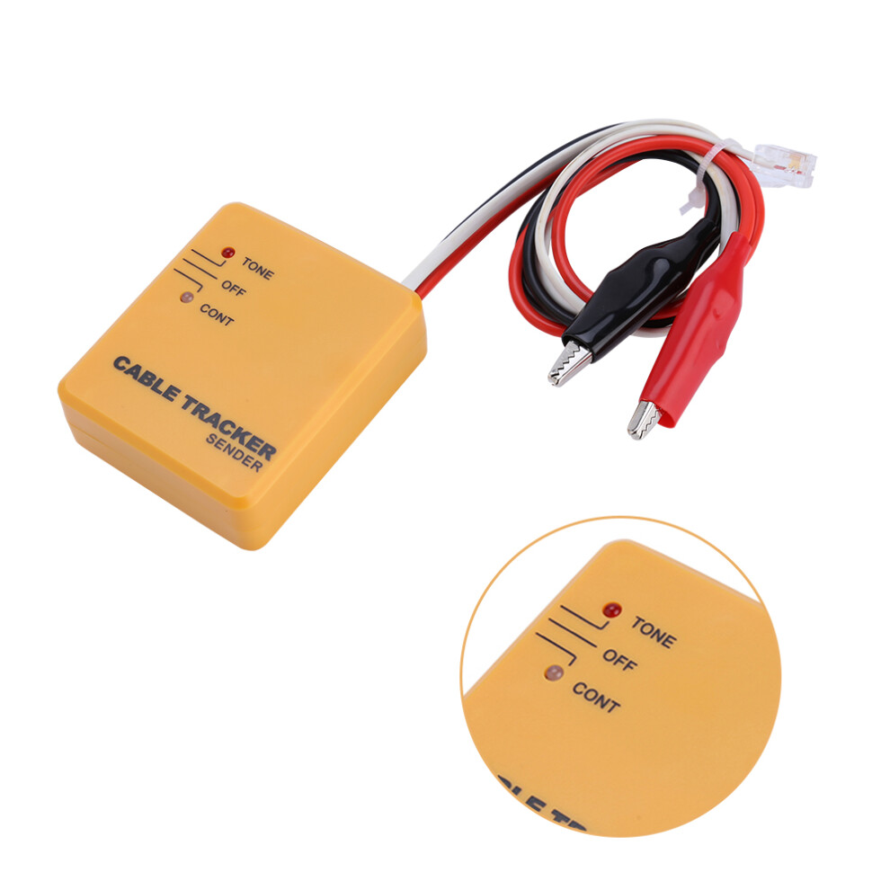 Portable Rj11 Network Cable Tester Toner Wire Tracker Tone Line Finder Detector Networking Tool 7641324399369