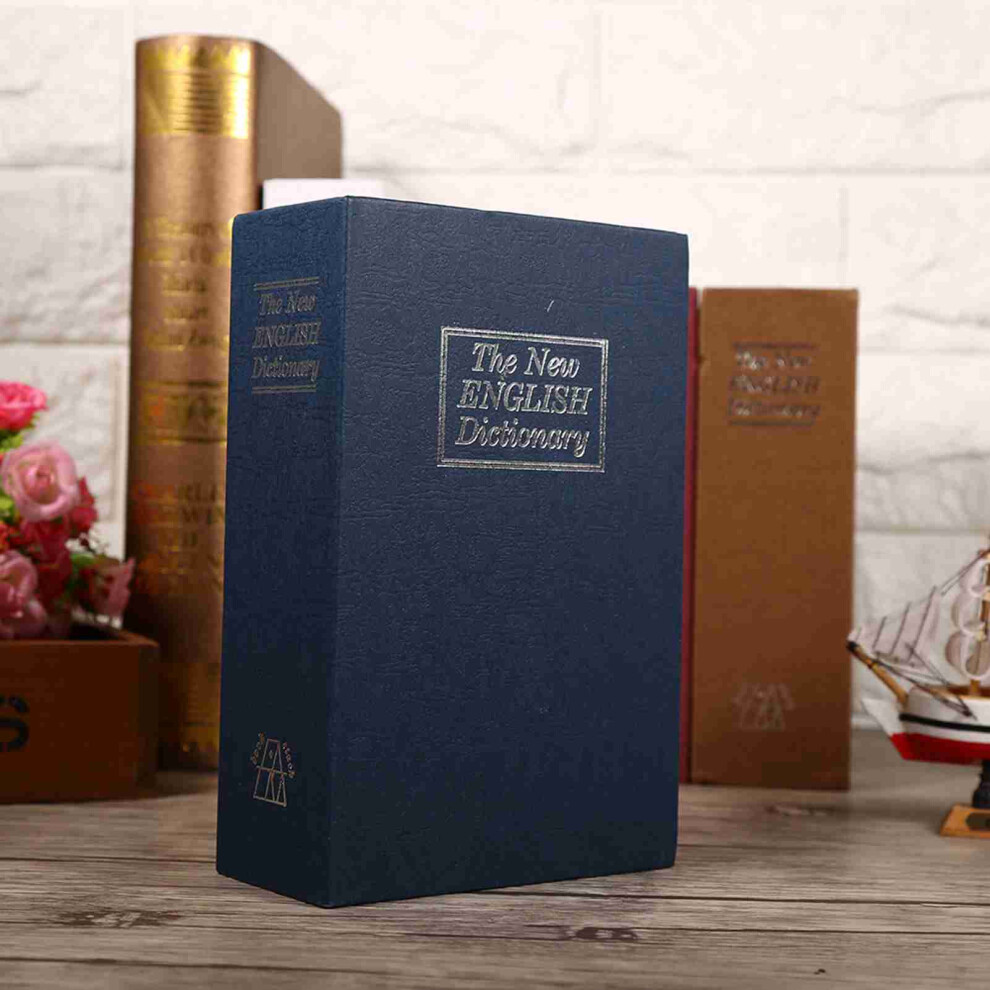 1Pc Security Lock Dictionary Safe Secret Book Cash Money Jewellery Hidden Locker Box(Dark Blue) 8711324400910