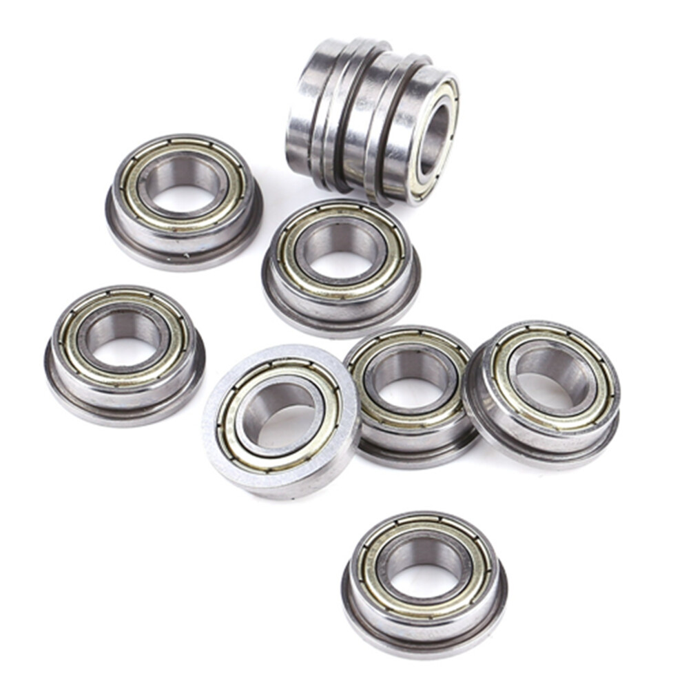 10Pcs F688zz Metal Steel Double Shielded Flange Ball Bearings 8*16*5Mm For Motor 8411324400704