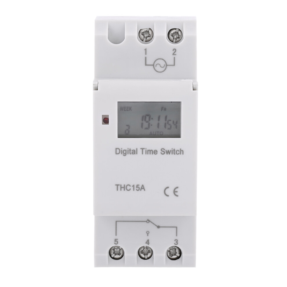 Lcd Display Weekly Programmable Electronic Relay 16Onï¼8Off Timer Switch (Ac/Dc12v) 9451324401614
