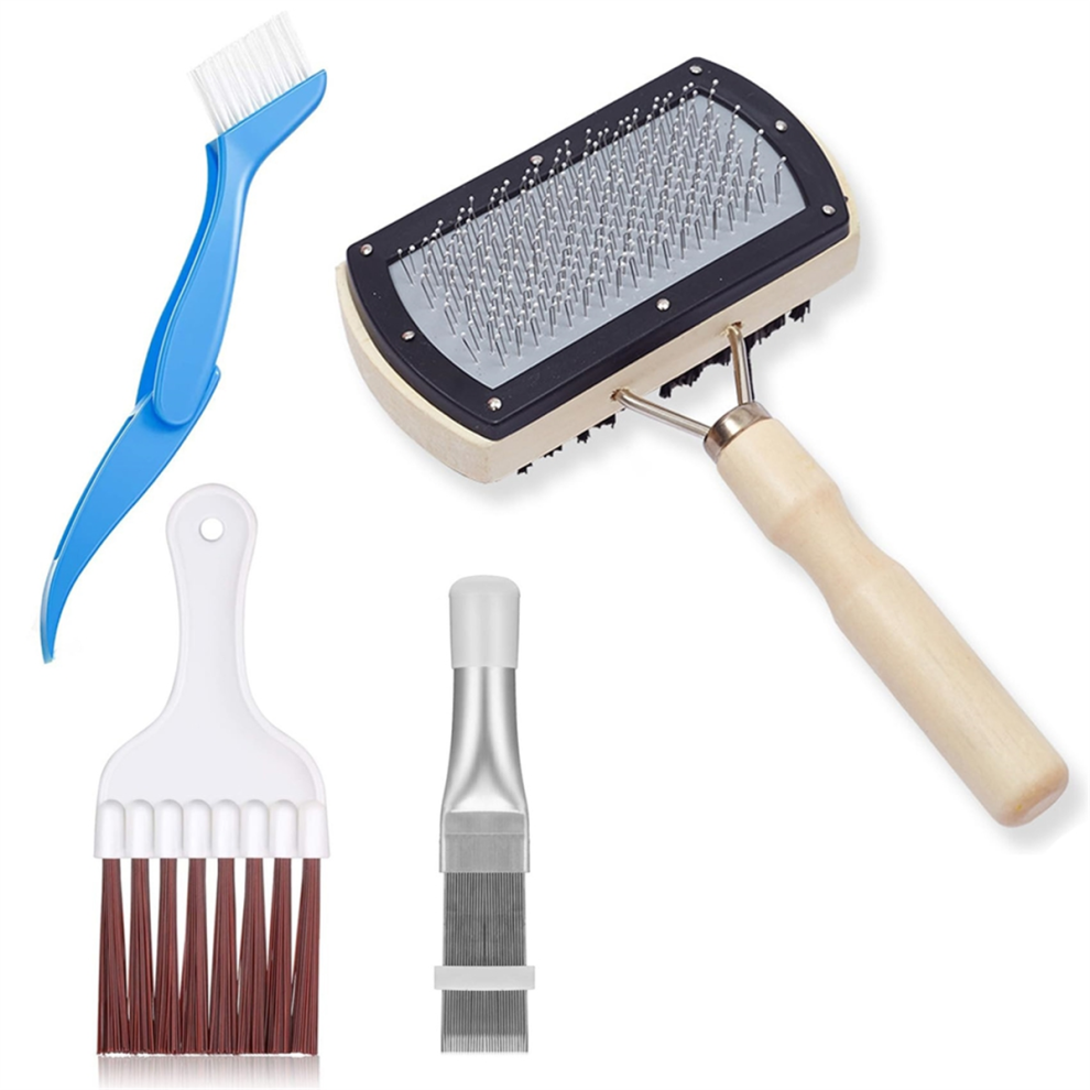4 Pcs Air Conditioner Condenser Fin Cleaning Brush Kit 4853347117407