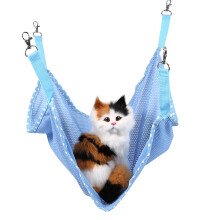 Cute Small Pet Cat Cage Hammock Soft Bad Chair Hanging Kitten Puppy Ferret Animal Rest Blue L