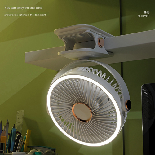 USB Rechargeable Fan Dormitory Clip-on Type Portable Mini Desk Fan B 2