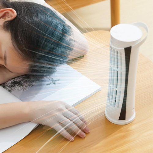 Bedroom Desk Mini Tower Fan Table Cooling Fan White 1