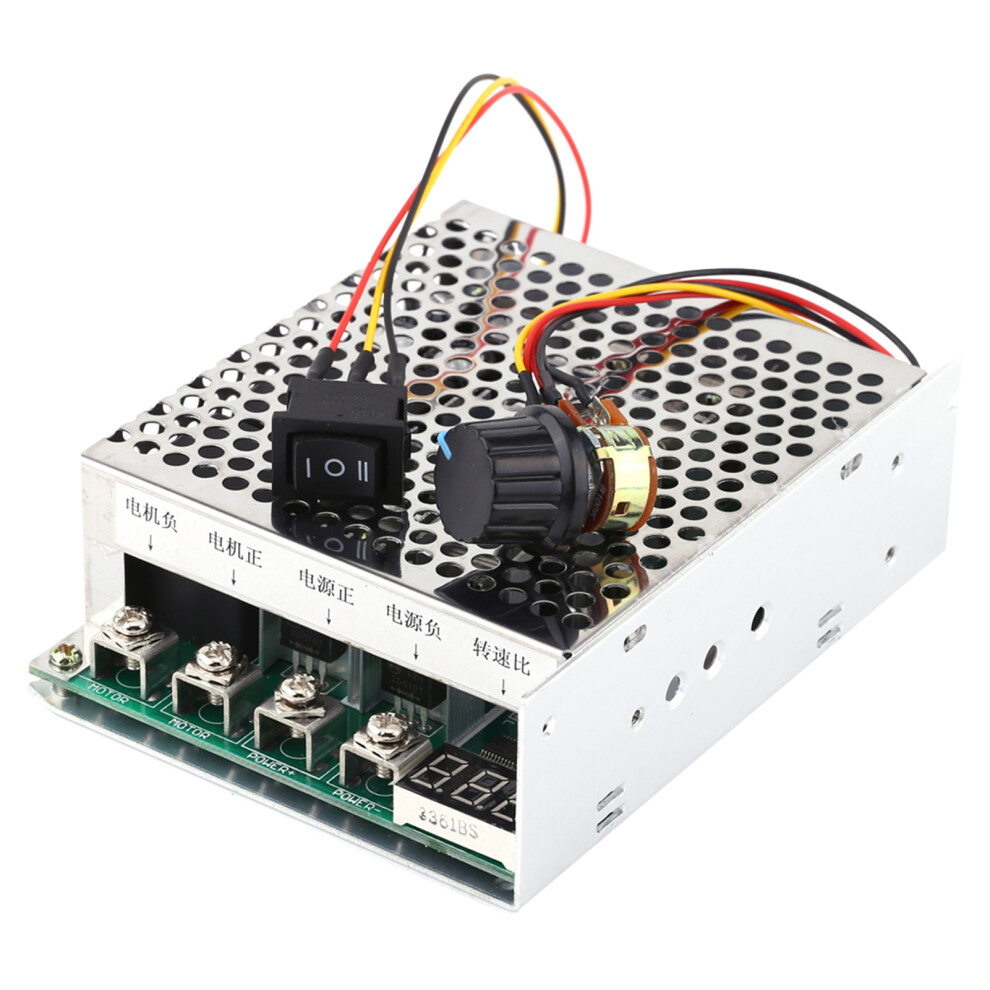 10V-55V 60A Dc Motor Speed Controller Governor Reversing Direction Switch With Digital Display 7611324403236