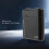 Schwarzes Notstrom-Ladegerät mit 4x AA-Batterien – tragbar, USB 4
