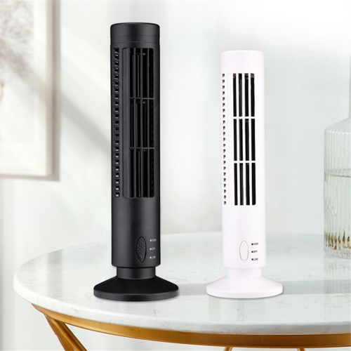 Tower Fan Mini Desktop Bladeless Fan, Student Office Home Vertical 2