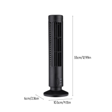 Tower Fan Mini Desktop Bladeless Fan, Student Office Home Vertical