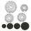 Cooker Hat Set Oven Gas Hob Burner Crown Flame Cap Replacement Kit 1