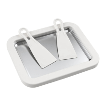 Ice Cream Maker Pan with 2 Scrapers DIY Yogurt Ice Cream Maker