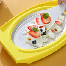 Rolled Ice Cream Maker Homemade Frozen Yogurt Gelato green