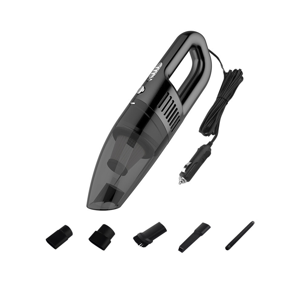 120W 12V Car Vacuum Cleaner Suction For Car Wet And Dry Black 4853347140108