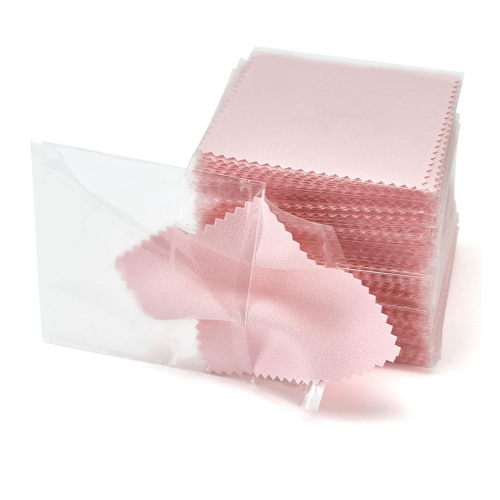 Pano de limpeza de joias 100PCS, pano de polimento profissional