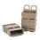 ABS Fast Double Magazine Pouch Molle Strike System For 5.56 Mags (tan) 5
