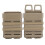 ABS Fast Double Magazine Pouch Molle Strike System For 5.56 Mags (tan) 2