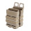 ABS Fast Double Magazine Pouch Molle Strike System For 5.56 Mags (tan) 3
