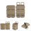 ABS Fast Double Magazine Pouch Molle Strike System For 5.56 Mags (tan) 4
