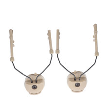 2pcs Suspension Headset Support Helmet Rail Adapter (Tan)