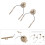 2pcs Suspension Headset Support Helmet Rail Adapter (Tan) 10