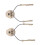 2pcs Suspension Headset Support Helmet Rail Adapter (Tan) 14