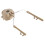 2pcs Suspension Headset Support Helmet Rail Adapter (Tan) 11