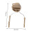 2pcs Suspension Headset Support Helmet Rail Adapter (Tan) 2