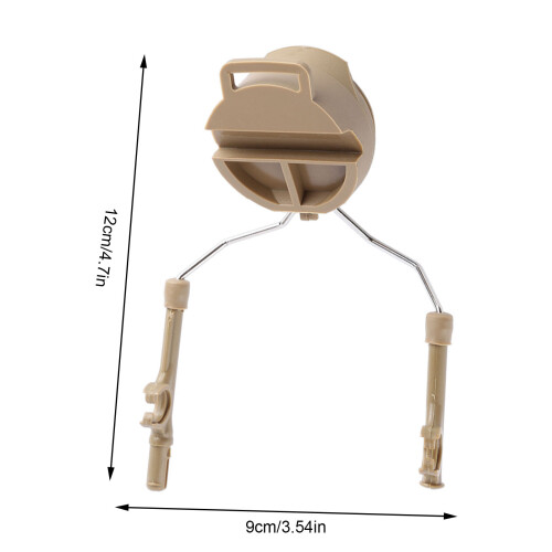 2pcs Suspension Headset Support Helmet Rail Adapter (Tan) 1