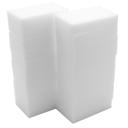 20 peças de esponja mágica multiuso 10 cm  6 cm  2 cm (branca) 2