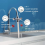 Faucet Mounted Eyewash Station with Cover,Emergency Eye Wash Unit 4