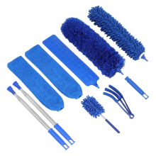 10PCS Microfiber Cobweb Duster with Extension Pole , Washable Dusters
