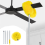 Ceiling Fan Cleaner Duster Fan Duster Microfiber Ceiling Fan Duster 2