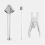 Display Stand Clothes Hanger Foldable Tripod Steamer Rack Gray 6