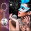 Conjunto de 48 peças de chaveiros com bola de discoteca e espelho, bola reflexiva 6