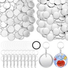 Button Making Keychain Supplies Metal Button Badge Set