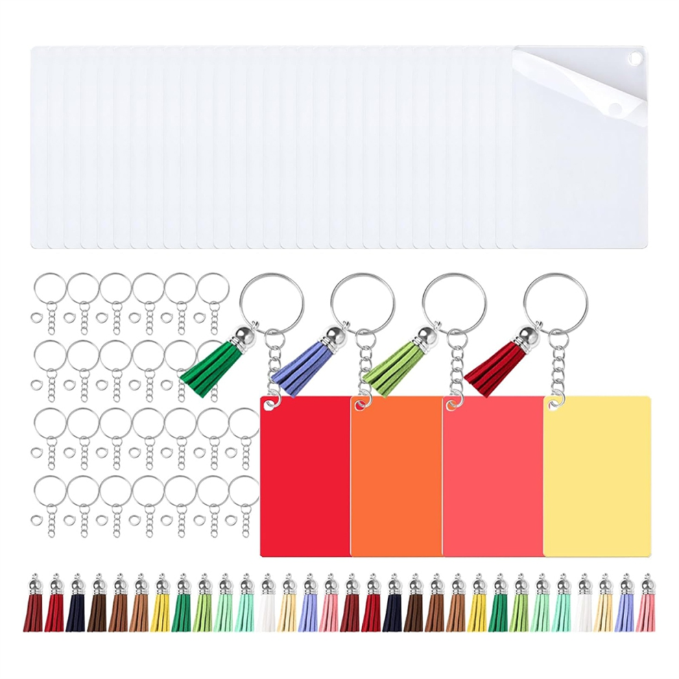 120Pcs Sublimation Keychain Blanks for DIY Handmade-image-OPC-PHWN2J8-NEW