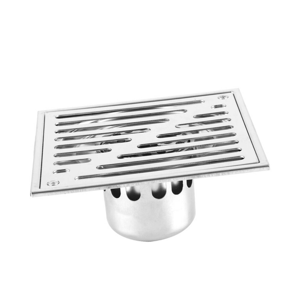 Stainless Steel Square Antiodor Bathroom Floor Drain Waste Gate Shower Drainer Large Caliber(150*150Mm) 7611324405995