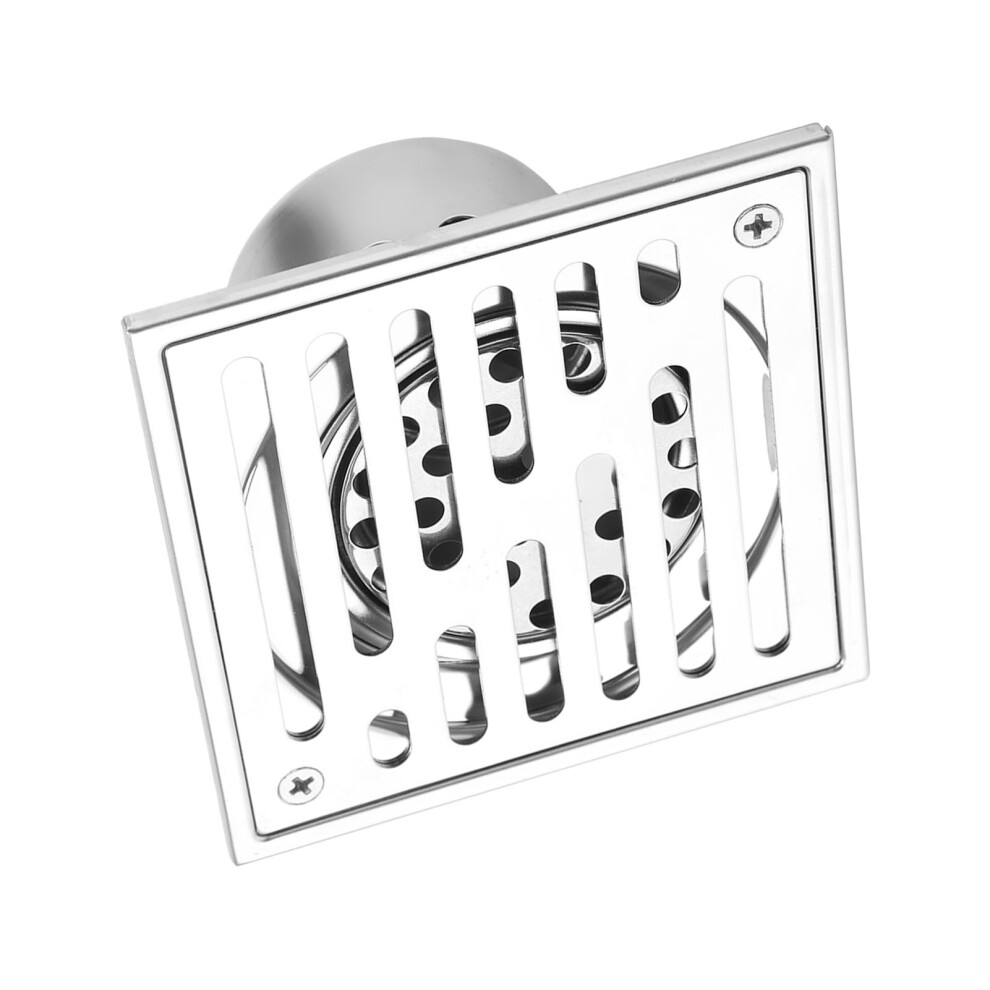 Stainless Steel Square Antiodor Bathroom Floor Drain Waste Gate Shower Drainer Large Caliber(110*110Mm) 8001324406006