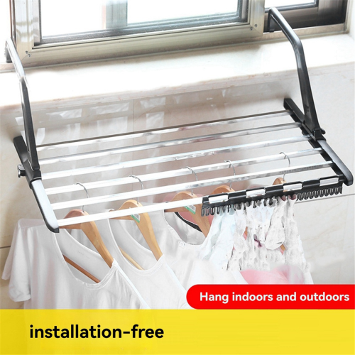 Folding Towel Radiator with 5 Rails - Clothes and Towel Drying Rack 2