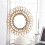 40Cm Nordic Wicker Wall-Mounted Mirror Rattan Round Home Wall Hanging 2