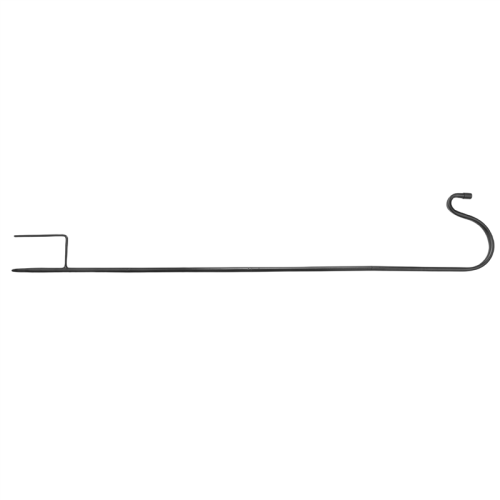Rostfarbener Gartenpfahl mit Metallständer – Shepherd-Hook-Design, 80,5  10  1 cm 2